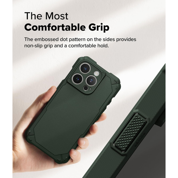 Rin gke Apple iPhone 16 Pro Rugged MagSafe Klf-Magnetic Dark Green