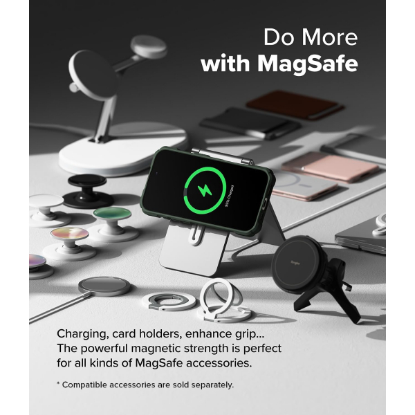 Rin gke Apple iPhone 16 Pro Rugged MagSafe Klf-Magnetic Dark Green