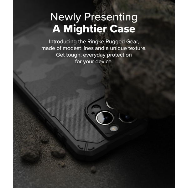 Rin gke Apple iPhone 16 Pro Rugged MagSafe Klf-Magnetic Camo Black 