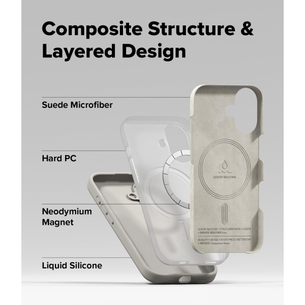 Rin gke Apple iPhone 17 Silikon Klf-Stone