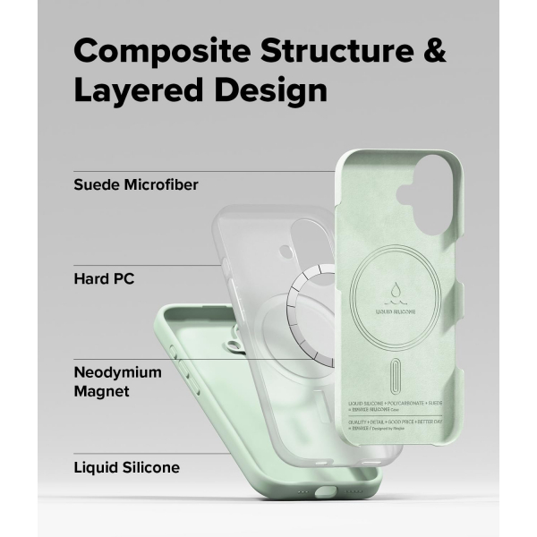 Rin gke Apple iPhone 17 Silikon Klf-Soft Mint
