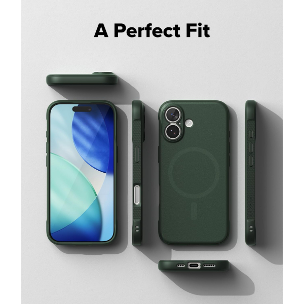Rin gke Apple iPhone 17 MagSafe Onyx Klf-Magnetic Dark Green