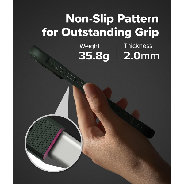 Rin gke Apple iPhone 17 MagSafe Onyx Klf-Magnetic Dark Green