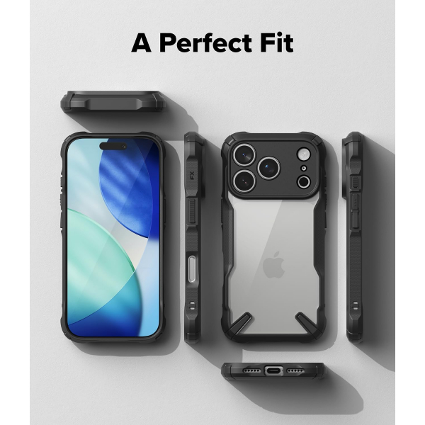 Rin gke Apple iPhone 17 Pro Max Fusion-X K�l�f-Black