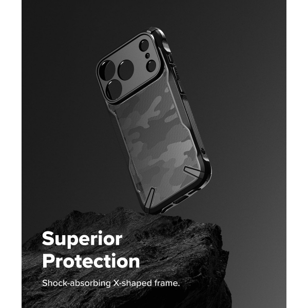 Rin gke Apple iPhone 17 Pro Max Fusion-X K�l�f-Camo Black