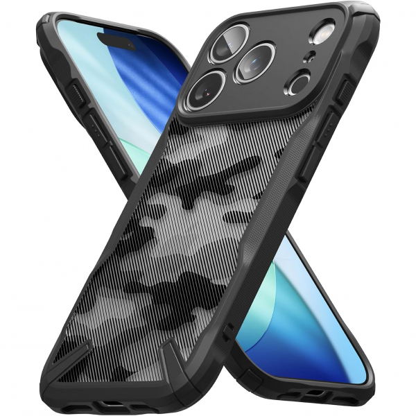 Rin gke Apple iPhone 17 Pro Max Fusion-X K�l�f-Camo Black