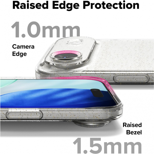 Rin gke Apple iPhone Air Air Klf-Glitter Clear