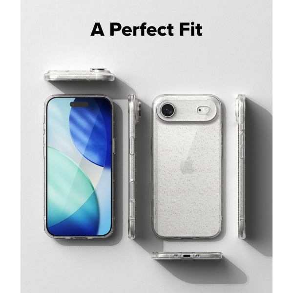 Rin gke Apple iPhone Air Air Klf-Glitter Clear