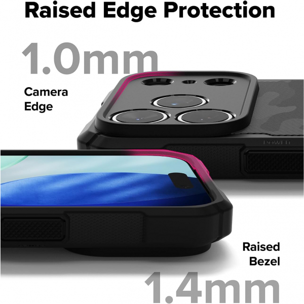 Rin gke Apple iPhone 17 Pro Max Rugged Gear Klf-Camo Black 