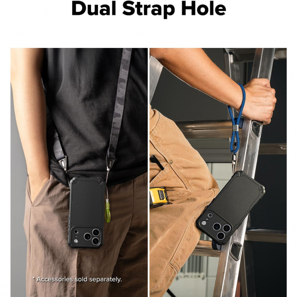 Rin gke Apple iPhone 17 Pro Max Rugged Gear Klf-Black 