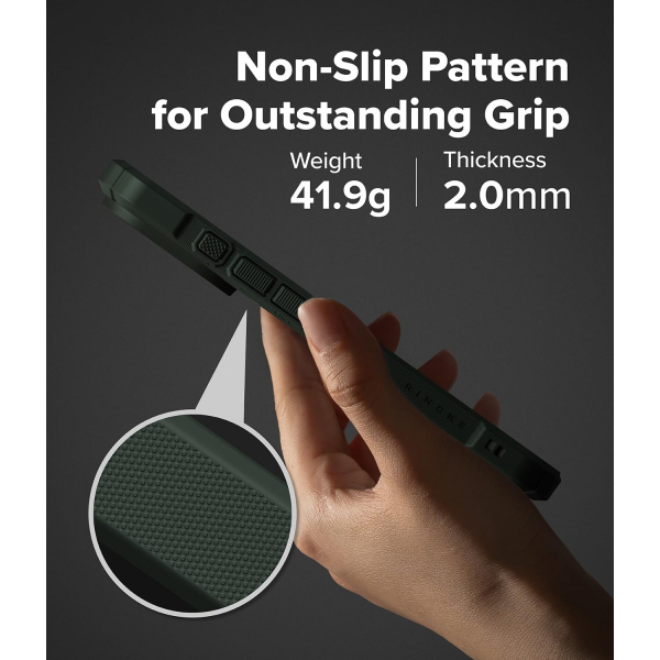 Rin gke Apple iPhone 17 Pro Rugged Gear K�l�f-Dark Green