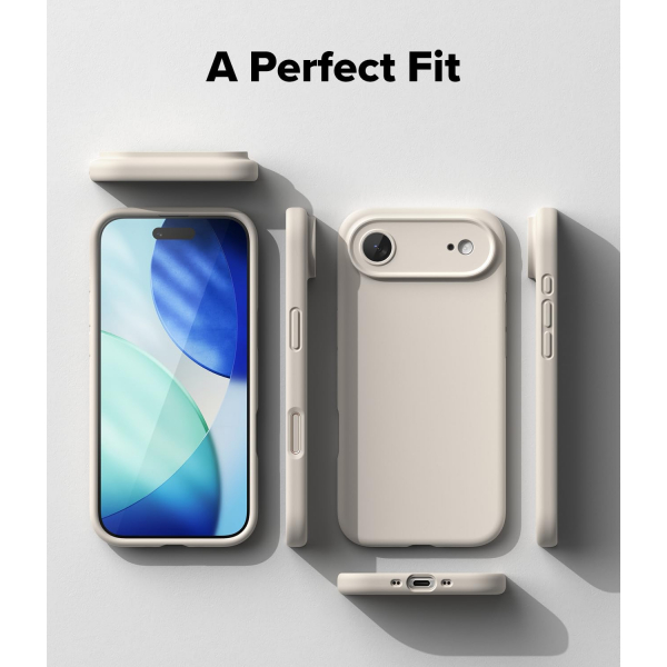 Rin gke Apple iPhone Air Silikon Klf-Stone