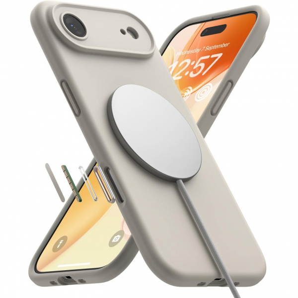 Rin gke Apple iPhone Air Silikon Klf-Stone