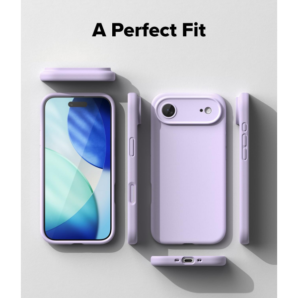 Rin gke Apple iPhone Air Silikon Klf-Light Purple