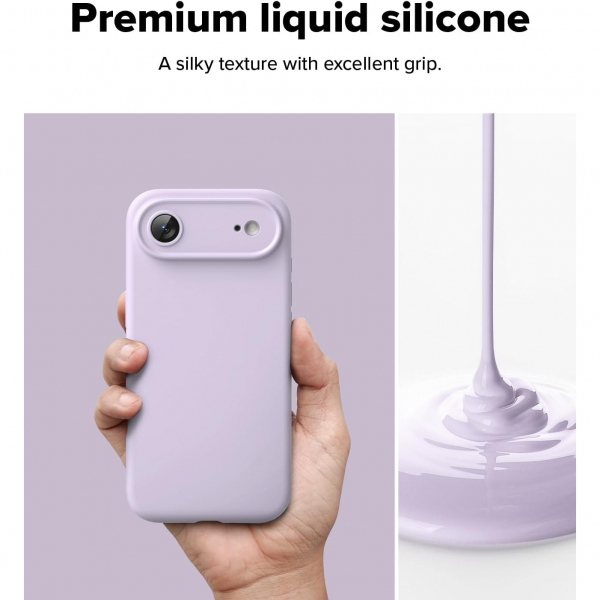 Rin gke Apple iPhone Air Silikon Klf-Light Purple
