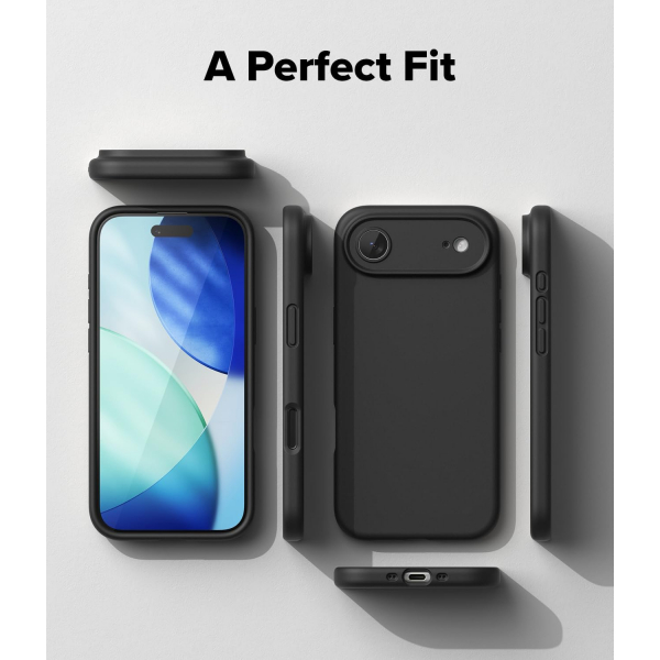 Rin gke Apple iPhone Air Silikon Klf-Black
