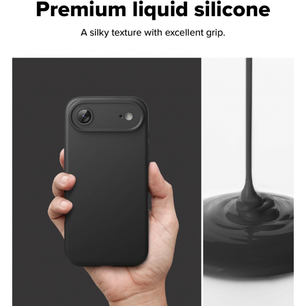 Rin gke Apple iPhone Air Silikon Klf-Black