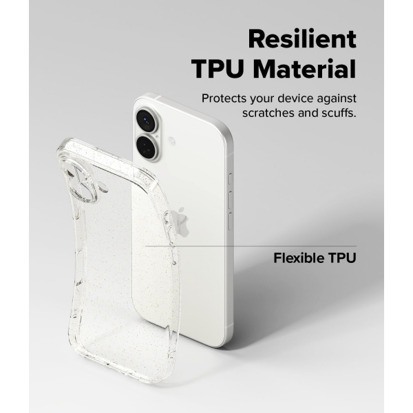Rin gke Apple iPhone 17 Air Klf-Glitter Clear