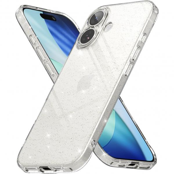 Rin gke Apple iPhone 17 Air Klf-Glitter Clear