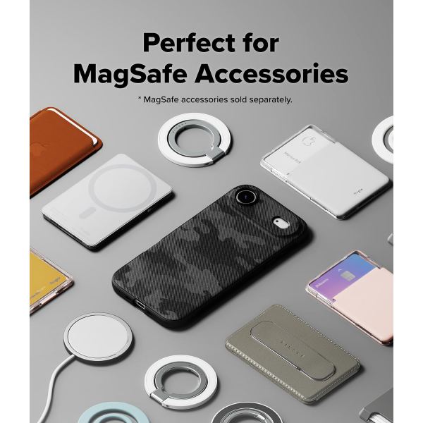 Rin gke Apple iPhone Air MagSafe Onyx Klf-Magnetic Camo Black