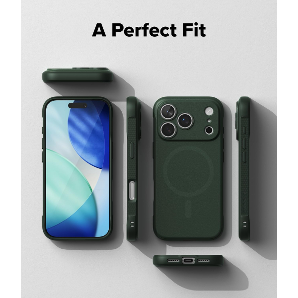 Rin gke Apple iPhone 17 Pro MagSafe Onyx Klf-Magnetic Dark Green