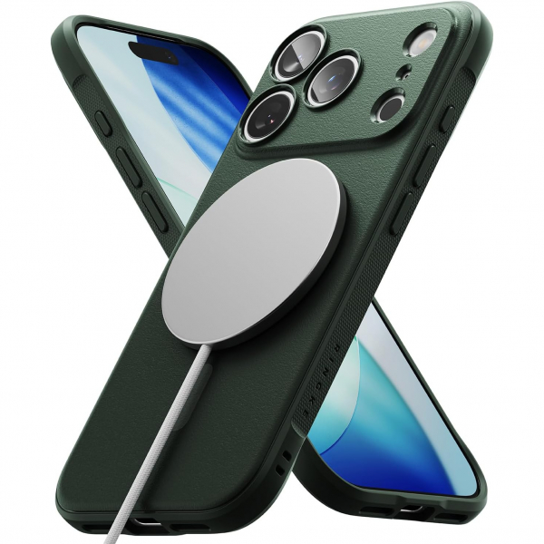 Rin gke Apple iPhone 17 Pro MagSafe Onyx Klf-Magnetic Dark Green