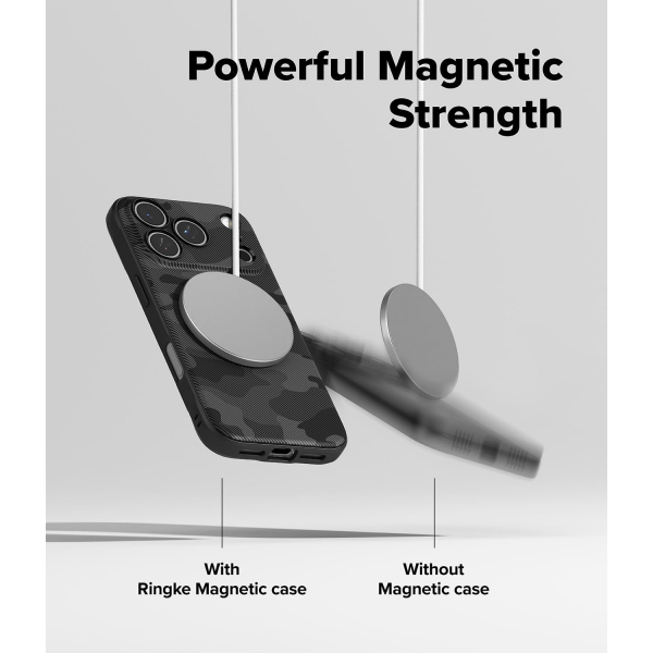 Rin gke Apple iPhone 17 Pro MagSafe Onyx Klf-Magnetic Camo Black
