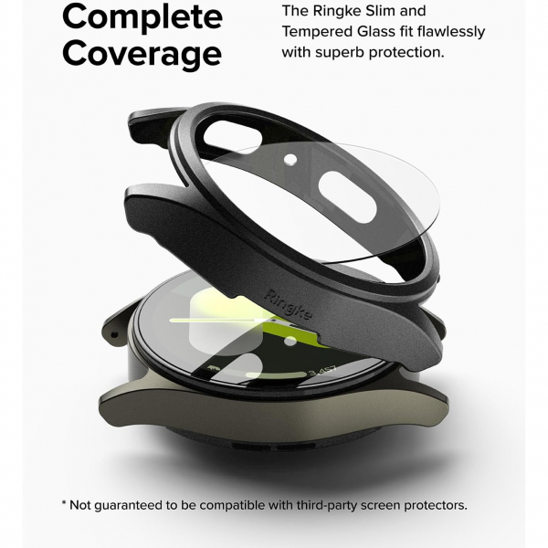 Rin gke Bumper Galaxy Watch 7 44mm Bumper Klf-Titanium Black 
