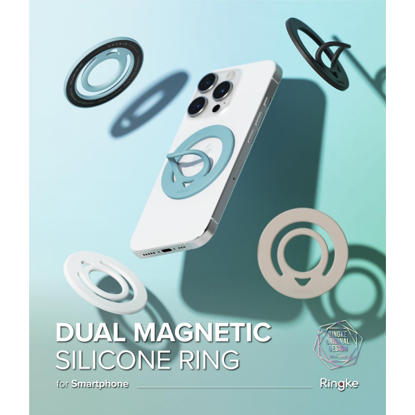Rin gke ift Manyetik Halka Stand-Light Teal