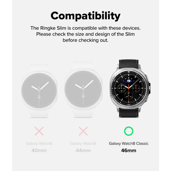 Rin gke Galaxy Watch 8 46mm Bumper Klf