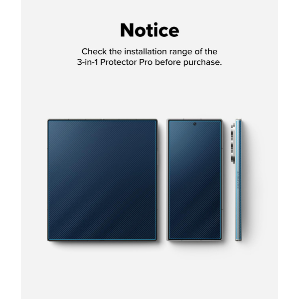 Rin gke Galaxy Z Fold 7 3 1 Arada Ekran Koruyucu