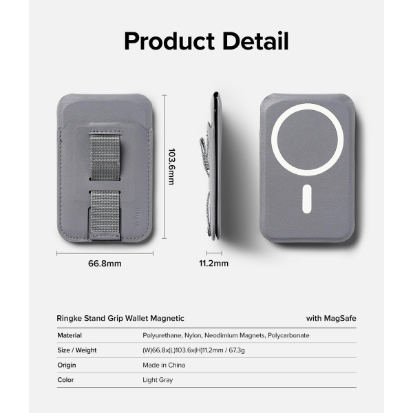 Rin gke MagSafe Uyumlu Czdan Stand