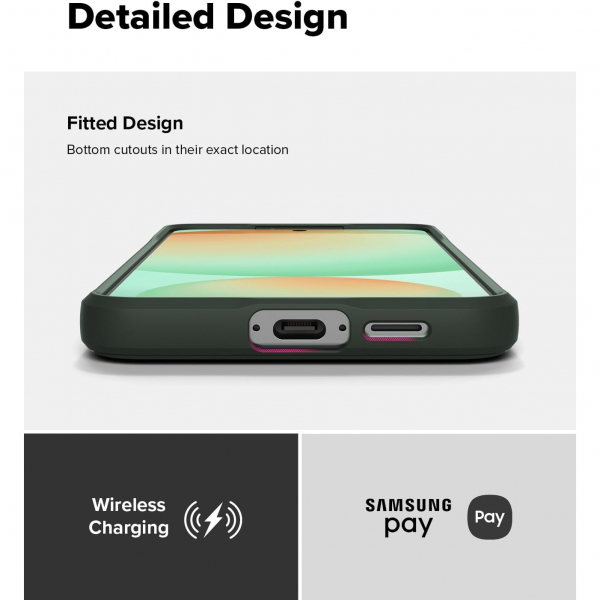 Rin gke Samsung Galaxy S24 FE Onyx Klf-Dark Green 
