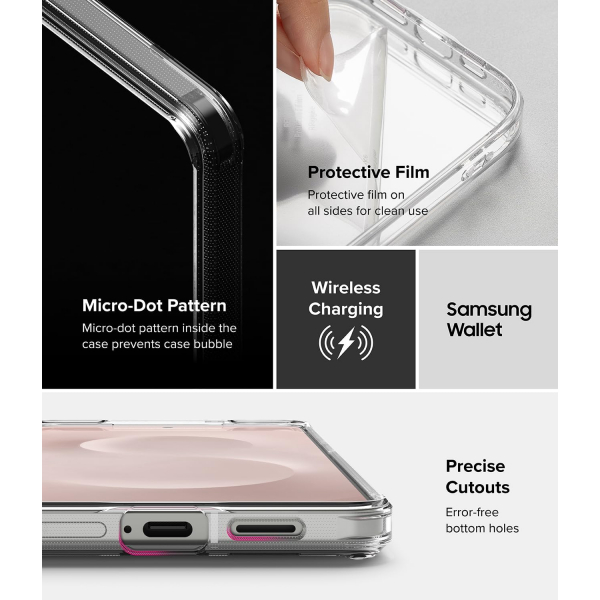 Rin gke Samsung Galaxy S25 Edge Fusion Klf -Clear