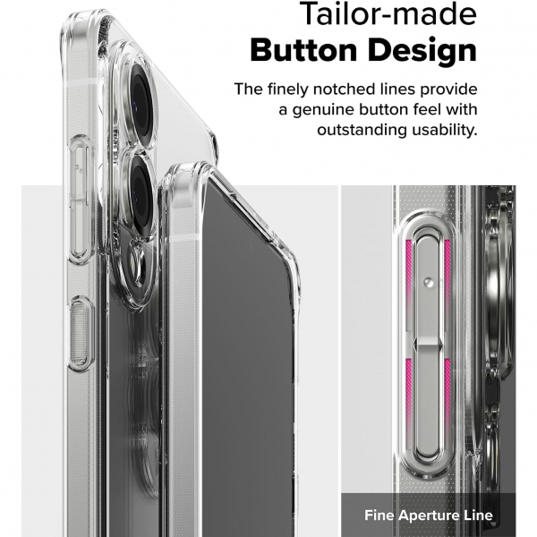 Rin gke Samsung Galaxy S25 Edge Fusion Klf -Clear