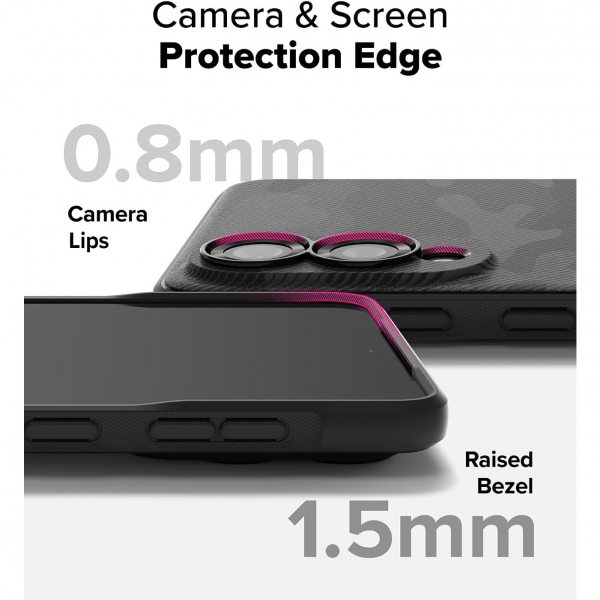 Rin gke Samsung Galaxy S25 Edge Onyx Klf-Camo Black