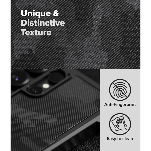 Rin gke Samsung Galaxy S25 Ultra Rugged Klf-Camo Black 