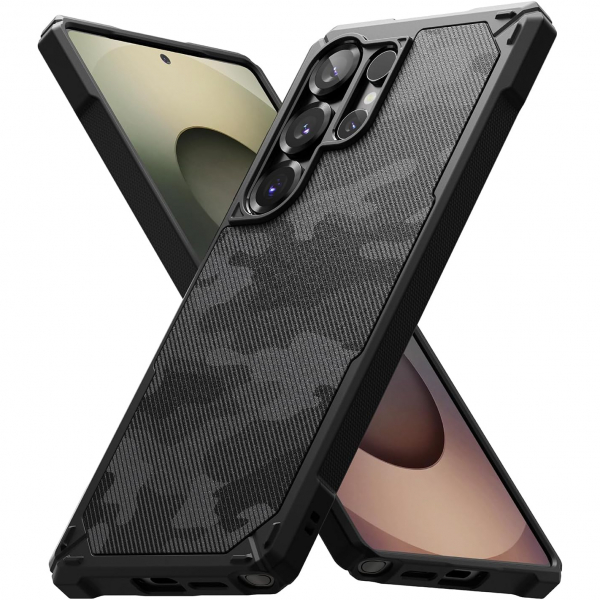 Rin gke Samsung Galaxy S25 Ultra Rugged Klf-Camo Black 