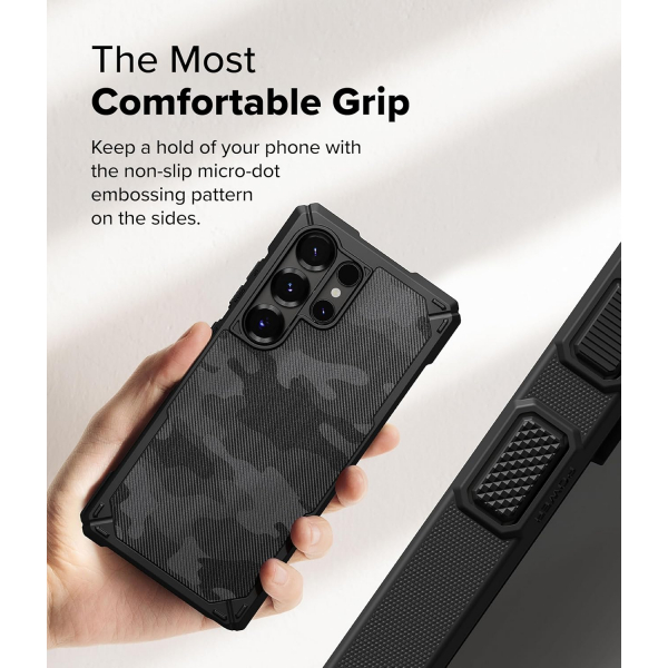 Rin gke Galaxy S25 Ultra Rugged MagSafe Klf-Camo Black 