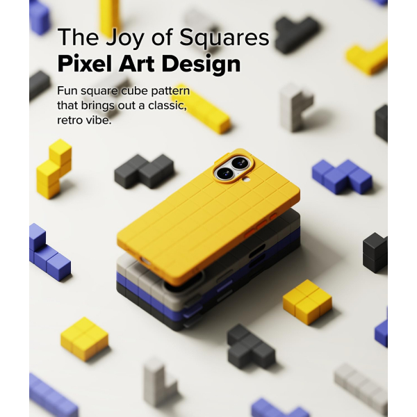Rin gke iPhone 16 Bitmap MagSafe Klf-Yellow