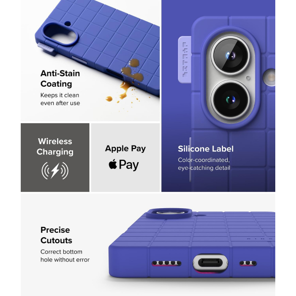 Rin gke iPhone 16 Bitmap MagSafe Klf-Ultramarine