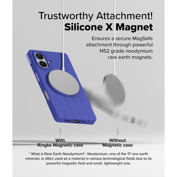 Rin gke iPhone 16 Bitmap MagSafe Klf-Ultramarine