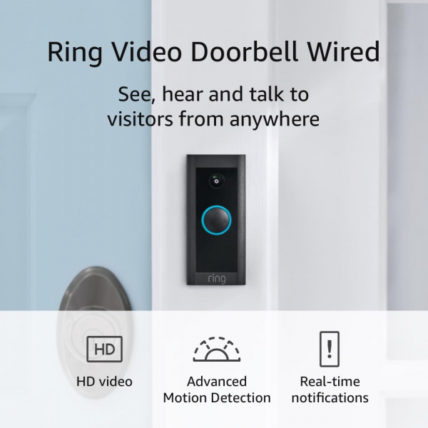 Ring Kablolu Akll Video Kap Zili (En Yeni Model)