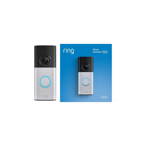 Ring Kablolu Retinal 2K Akll Kap Zili Plus (2.Nesil)-Silver