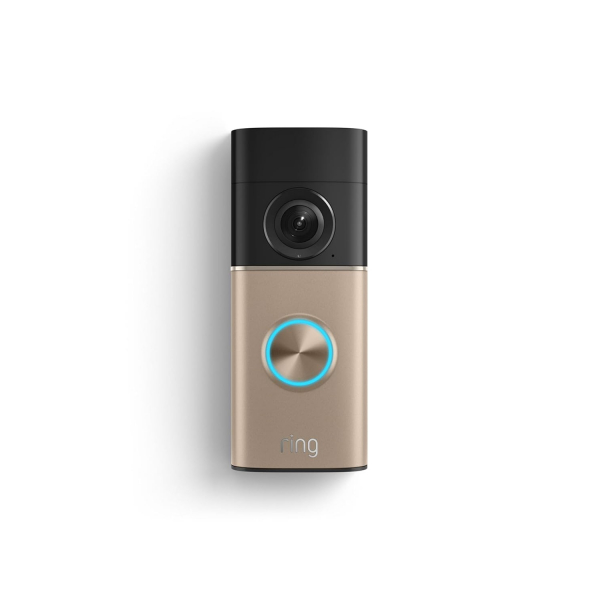 Ring Kablolu Retinal 2K Akll Kap Zili Plus (2.Nesil)-Sandstone