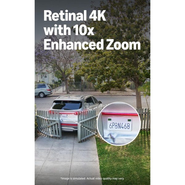 Ring Kablolu Retinal 4K Floodlight Pro Akll Kamera-White