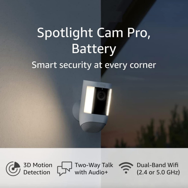 Ring Spotlight Cam Pro Akll Kamera 