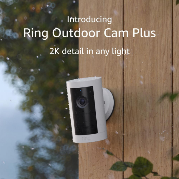 Ring D Mekan Akll Kamera Plus (2K Video)-White