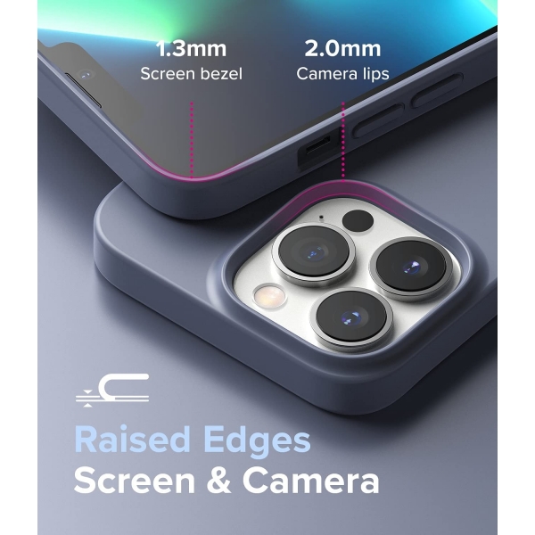 Rin gke Air-S iPhone 13 Pro Max Silikon Klf-Grey