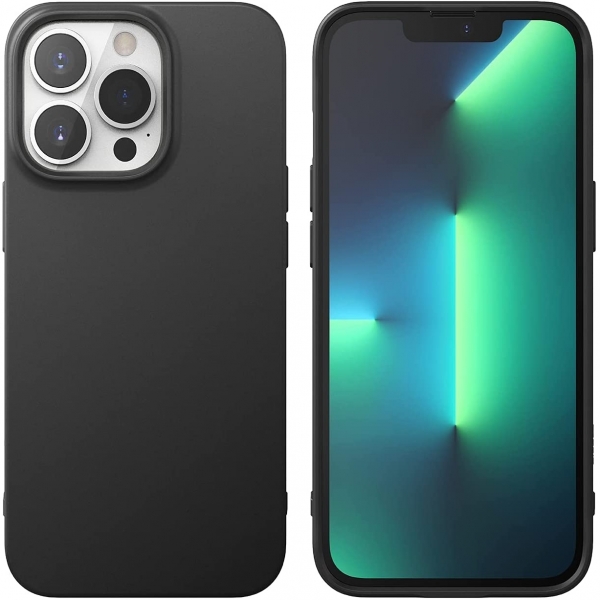 Rin gke Air-S iPhone 13 Pro Max Silikon Klf-Black